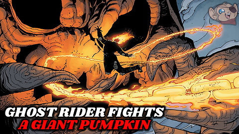 Ghost Rider Fights a Giant Demonic Pumpkin