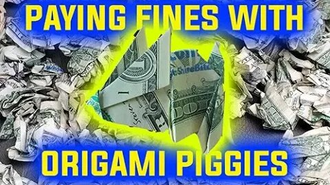 PAYING FINES WITH ORIGAMI PIGGIES! Arrested on my birthday, charge dropped! #1ACommunity