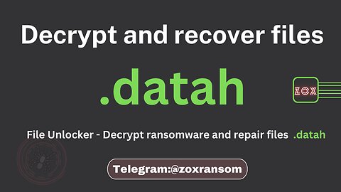 File Unlocker - Decrypt Ransomware and repair files .datah