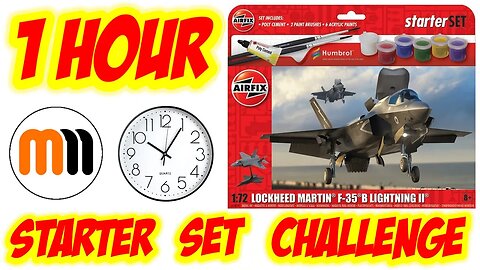 Airfix F-35B Starter Set Challenge in 1 Hour using just what's in the box!