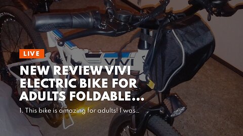 2023 Review Vivi Electric Bike for Adults Foldable 500W Electric Mountain Bike 26'' Ebike 20MPH...