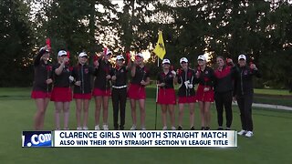 Clarence girls golf wins 100th straight match