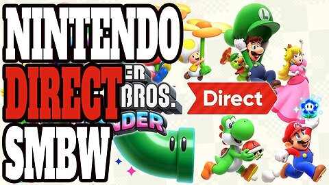Nintendo DIRECT focado 100% em Super Mario Bros Wonder AO VIVO