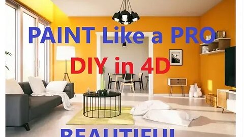 How to Paint Cutting Ceiling and Walls House Painting 1-2-3 DIY in 4D