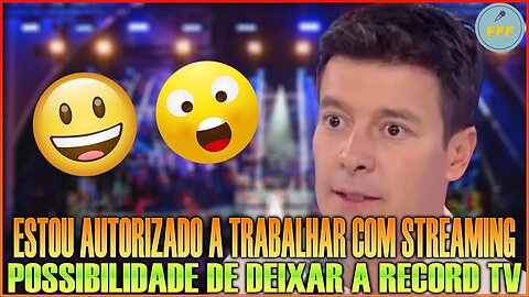 Rodrigo Faro esclarece os rumores sobre sua possível mudança de emissora