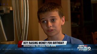 Tucson boy donates hair, is raising money for kids fighting cancer