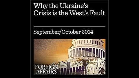 Why is Ukraine the West's Fault
