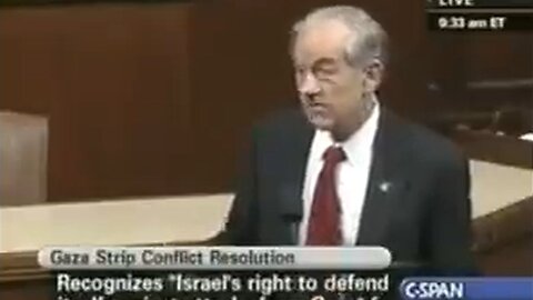 Ron Paul v americkém Kongresu v roce 2009 přiznal, že Hamás vznikl z iniciativy USA a Izraele!
