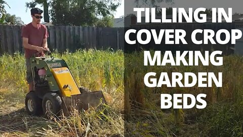 Making Market Garden Beds | Tilling in Cover Crop