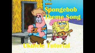 SpongeBob Squarepants Theme (Ukulele Tutorial) with Free Tab!