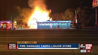 Video captures man light $55K tiki hut on fire in Hillsborough County