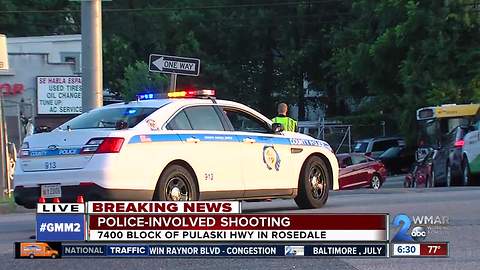Baltimore County Police investigate officer-involved shooting in Rosedale
