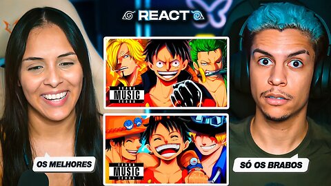 2 EM 1: TEAGA - Irmandade & Trio Monstro (One Piece) | [Casal Jounin React] 🔥