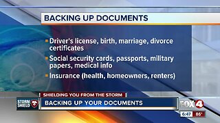 Tips for backing up important documents in advance of a storm