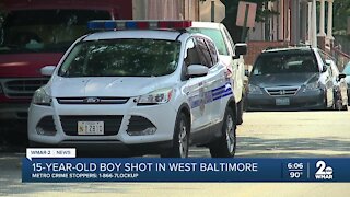 15 year old shot listed in critical condition