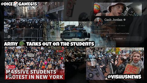 Army 🪖 Tanks & Police 🚓 Out And Arresting NY University Protesters... #VishusTv 📺