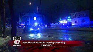 Man hospitalized after being shot in Lansing