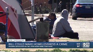 New bill could make homelessness a crime