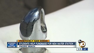 Pacific Beach students help fundraiser for new water station