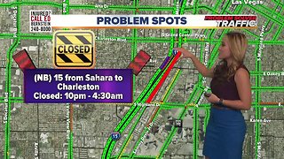 11/27 SB I-15 closed between Sahara and Charleston