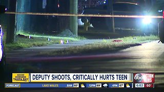 17-year-old in critical condition after being shot by deputy