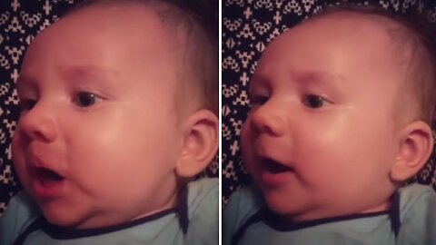 Sweet Baby Attempts To Sing 'You Are My Sunshine' With His Mom