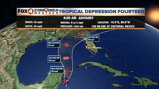 Tropical Depression #14 Sunday AM Update 10-7-18