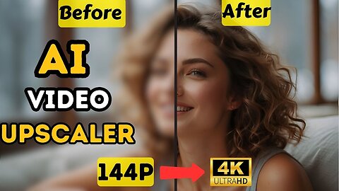 Using AI To Convert Low Quality Videos And Image into 4K 8K!
