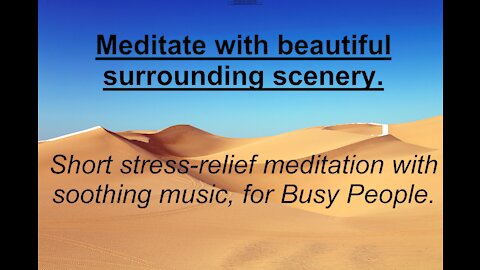 Meditate with surrounding peaceful scenery