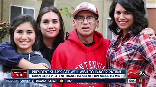 President Trump wishes local man with cancer good luck