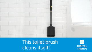 Goodpapa is a self-sanitizing toilet brush that cleans itself with UV-C light