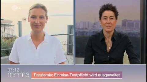 Alice Weidel im Interview bei Dunja Hayali (moma)