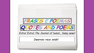 Funny news: Dwarves race ends! [Quotes and Poems]