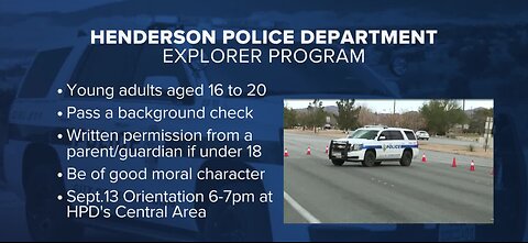 Applications open for Henderson Police Department Explorer Program
