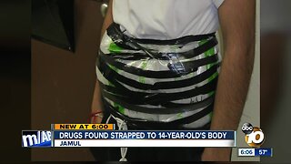 Drugs found strapped to 14-year-old's body