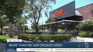 More than 18K San Diegans hired