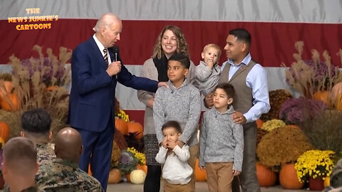 A great role model Biden to a little boy: "You're allowed to do anything you want including go steal a pumpkin if you want. Anything you want to do."