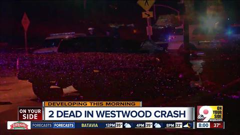 Westwood crash kills 2 people overnight