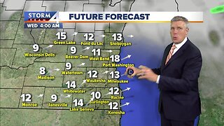 Less windy, but still chilly for Tuesday evening