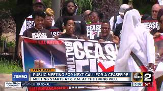 Public meeting on next ceasefire in Baltimore