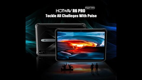 Tablette PC Android 12 R6 Pro robuste de 15600mAh HD #HOTWAV