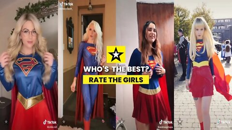 Rate the Girls: Best Supergirl Superwoman TikTok Cosplay Contest #5 🦸💙 (Superman - DC)