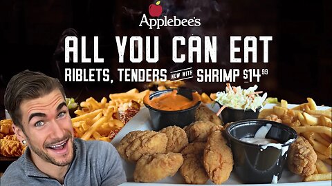 I BROKE APPLEBEE'S ALL YOU CAN EAT (I Can't Believe This Happened) | AYCE Chicken Wings & Shrimp