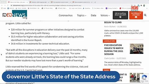 Making the Grade: Governor Little's State of the State address
