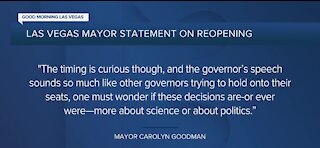 Las Vegas mayor statement on reopening