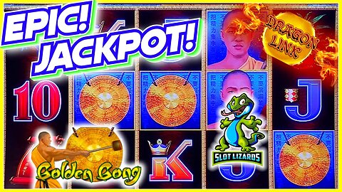 EPIC SWITCH MASSIVE JACKPOT! CRAZY AWESOME WIN! Dragon Link Golden Gong Slot