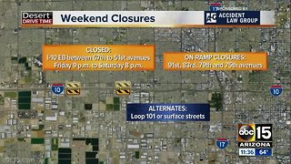 Weekend traffic closures March 23-25
