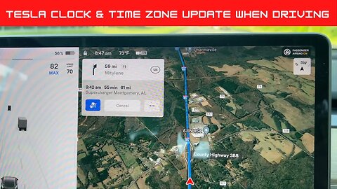 How To Update Your Tesla's Car Clock & Time Zone When Driving!