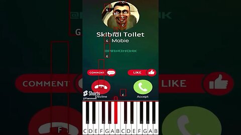 Skibidi Toilet Is Calling You 💀 - Octave Piano Tutorial