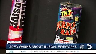 San Diego Fire crews warn about dangers of illegal fireworks